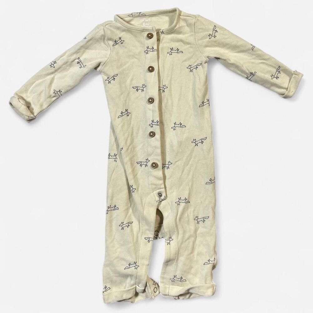 Carter-s Women's Cream and Yellow Sleepsuits-babygrows